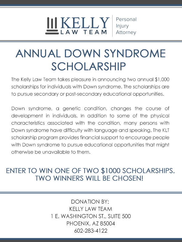 Down Syndrome Scholarships Flyer